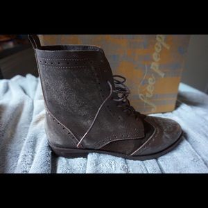 NWOT Free People Brown Boots
